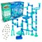 Marble Genius Marble Run Starter Set STEM Toy for Kids Ages 4-12 - 130 Complete Pieces (80 Translucent Marbulous Pieces and 50 Glass Marbles), Construction Building Block Toys, Theme (Ocean),